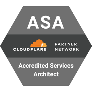 Cloudflare Accredited Services Architect logo